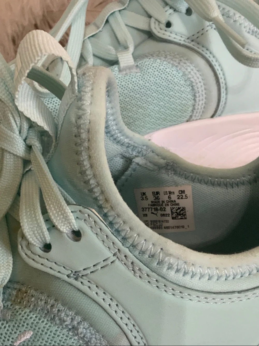 Puma Minty Aqua Lace-Up Sneakers